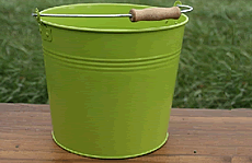 Small Metal Bucket - Light green - Home All