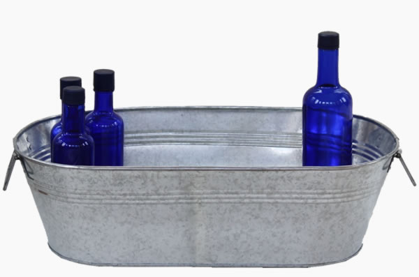 Large Silver Party Tub