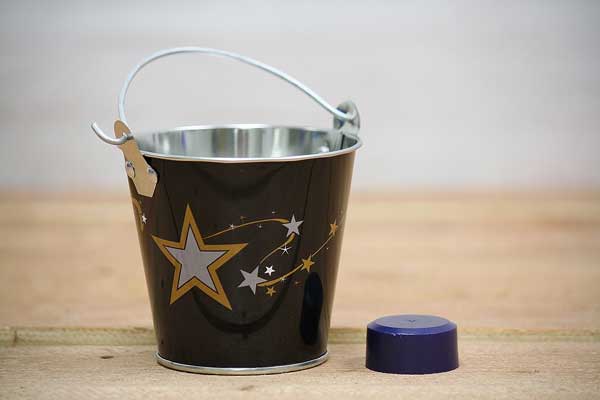 Shooting Star Black Pail