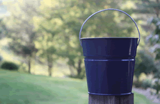 Navy Blue Simple Bucket