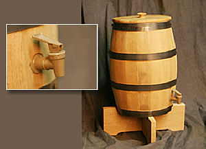 Oak Dispensing Kegs 