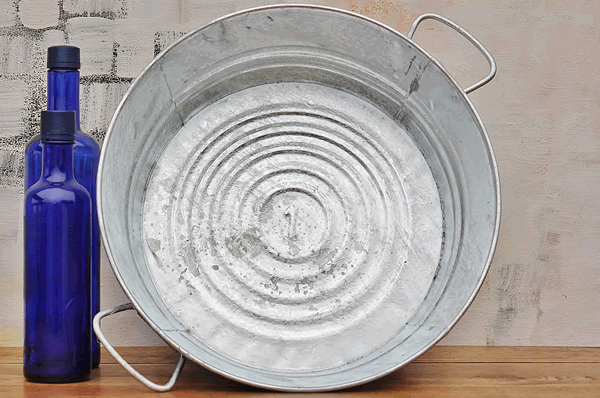 Galvanized Round Farm Wash Pans