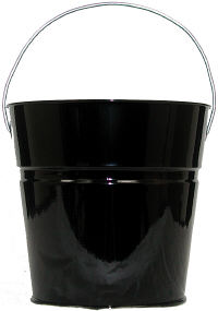 Glossy Black Pail 