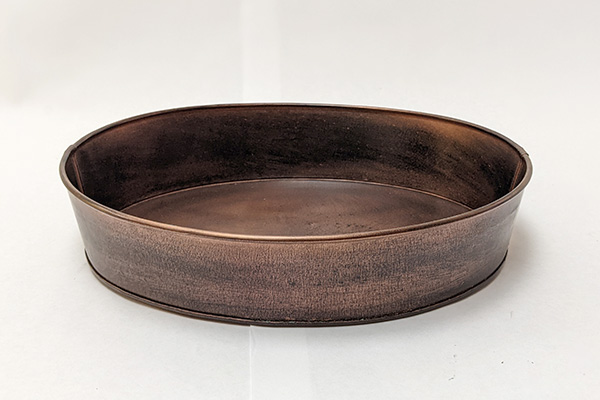 Antique Brown Oval Bowl