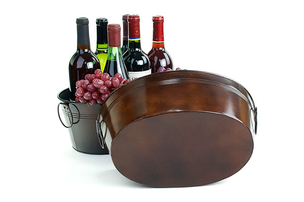 Antique Brown Oval Tub