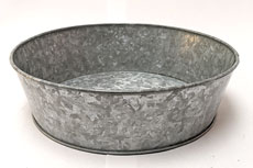 Galvanized Round Basin