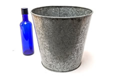 Large Galvanized Tin Pot Cover