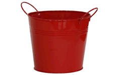 Red Centerpiece Pail