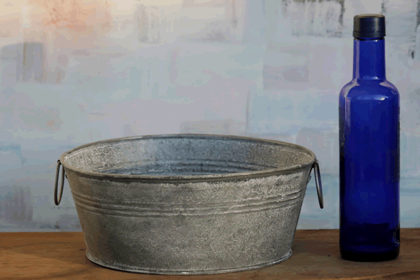 Galvanized Weathered Pan