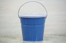 Blue Bucket With Lid