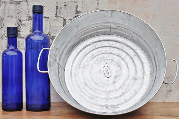 Round Galvanized Wash Pans