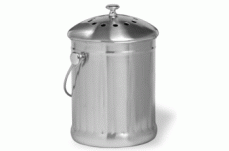 Stainless Steel Countertop Composter with Handle