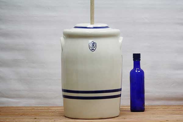 Stoneware Butter Churn