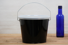 Black Bucket With Lid