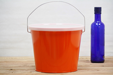 Orange Bucket With Lid