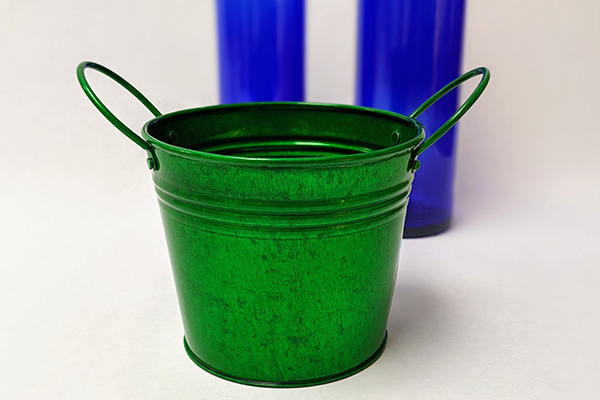 Green Tin Bucket
