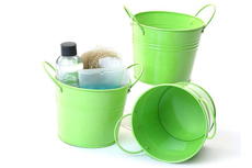 Light Green Tin Bucket