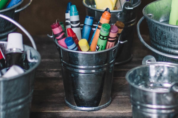 Crayon Storage Idea - Size Wee Pail