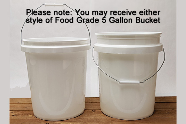 4 Gallon Food Grade Plastic Square Bucket Pail with lid Container ( Pack of  2 )