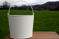 White Golf Ball Pattern Bucket