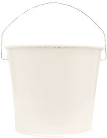 5Qt. Glossy White Pail 