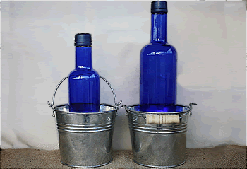 Small Metal Flower Buckets