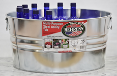 Metal beverage tub