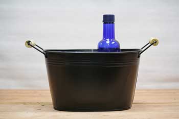 Black Tin Drink Tub