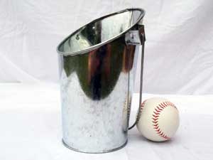 Galvanized Metal Hanging Pocket Pail image 1