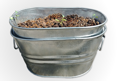 Galvanized Garden Tub 1 Gallon