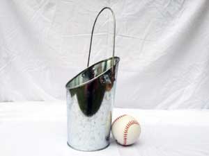 Galvanized Metal Hanging Pocket Pail image 2