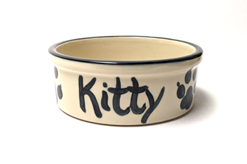 Hand Painted Cat Bowl