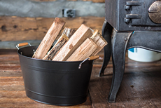 Large Black Metal Tub