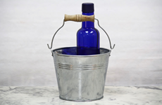 Tiny Galvanized Buckets 3.5 with Handles and Liner