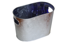 galvanized metal wash tub