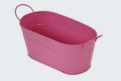 Pink Metal Tub