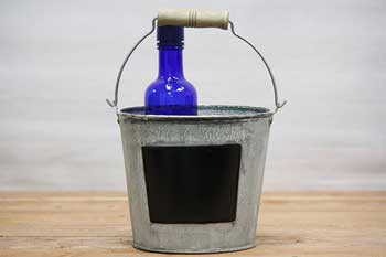 Metal Chalkboard pail