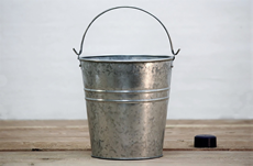 Acid washed metal pail