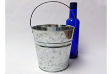 Small Galvanized Metal Bucket