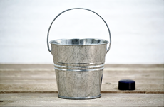 small metal pail