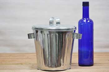 Small Galvanized Trash Can