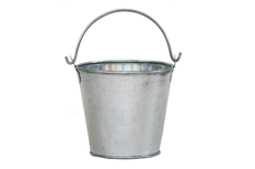 small galvanized bucket