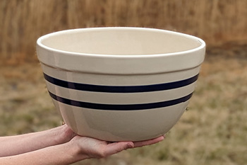 Stoneware Dough Bowl