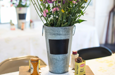 Vintage Chalkboard French Bucket