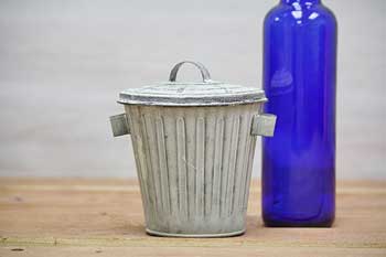 Tiny Vintage Trash Cans